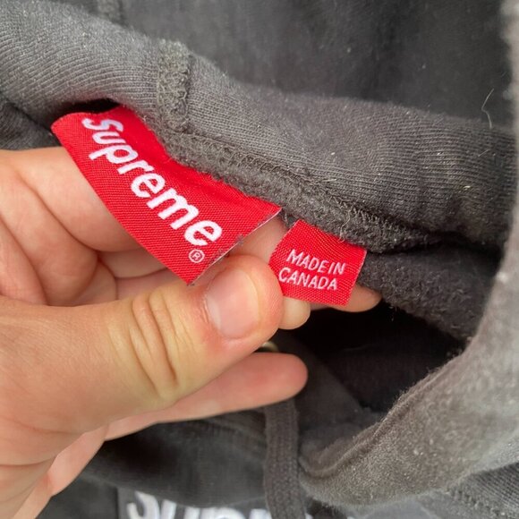 Supreme Box Logo Hoodie Sweatshirt Medium Black - Picture 10 of 12